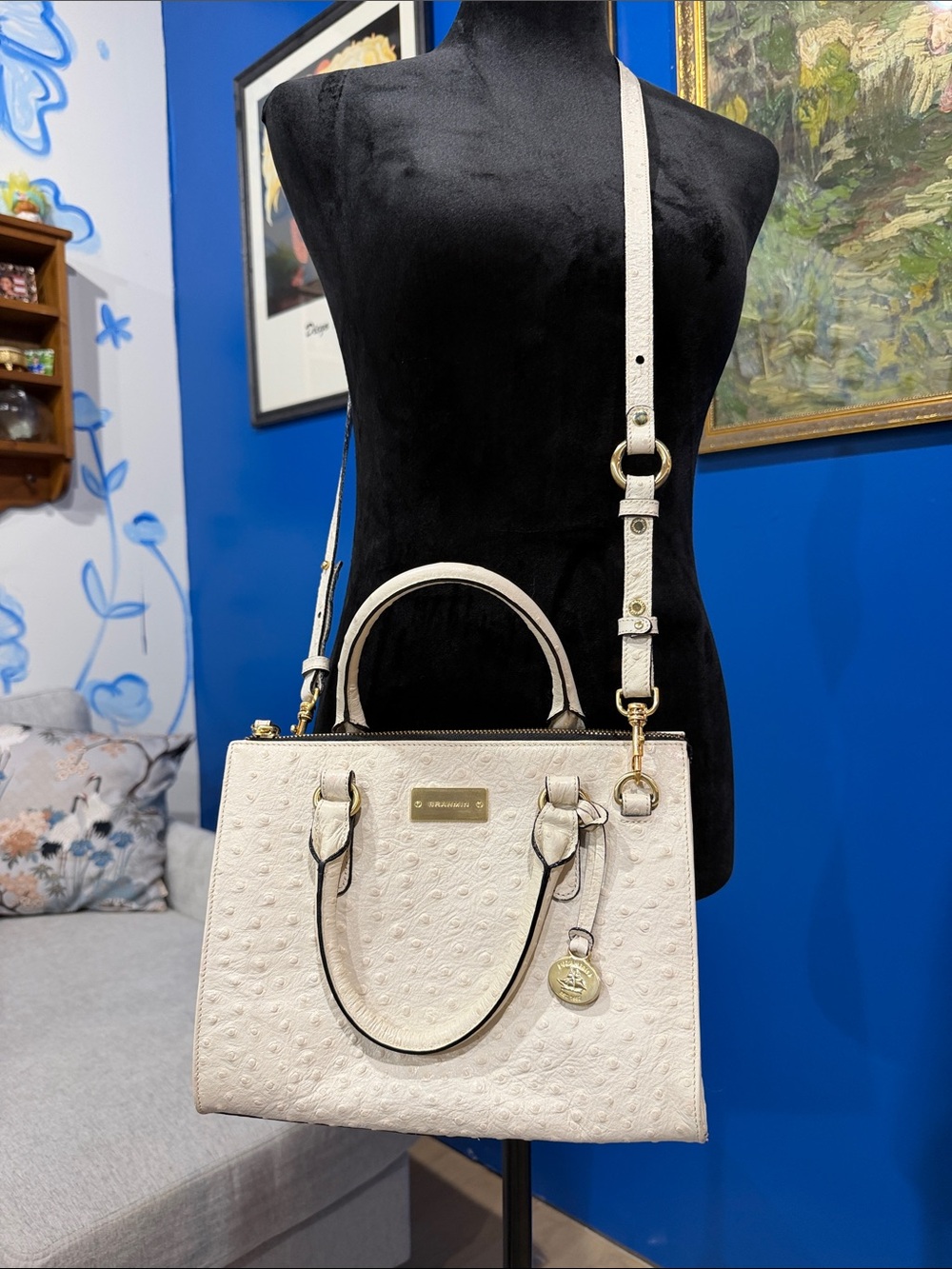 Brahmin Top-Handle Satchel with Crossbody Strap